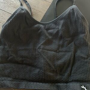 JoyLab Black Textured Sports Bra